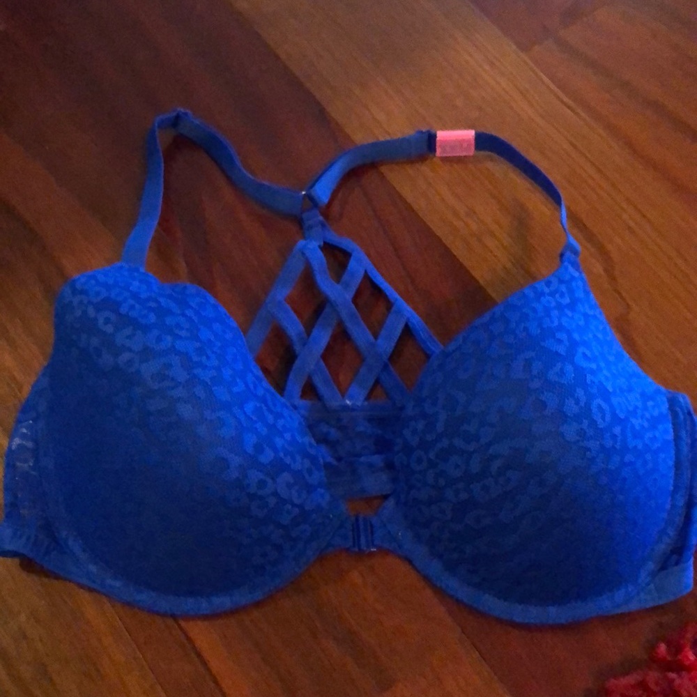 PINK Victoria secret blue bra